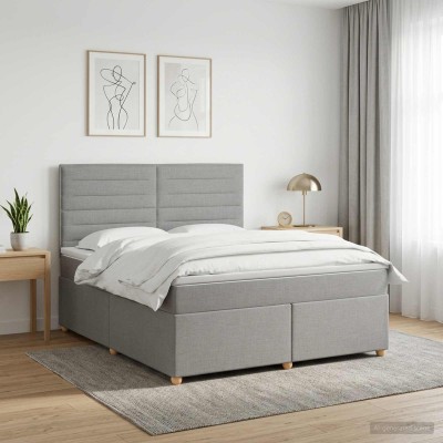 Spring bed with mattress...