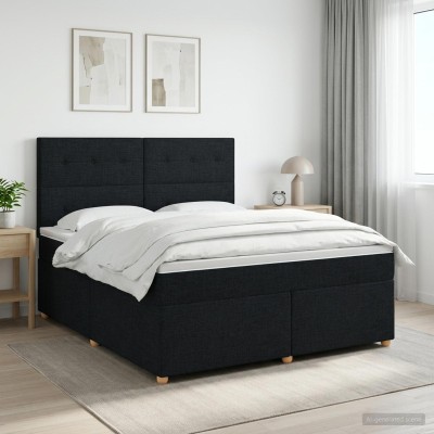 Spring bed with mattress...
