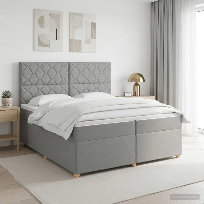 Spring bed with mattress...