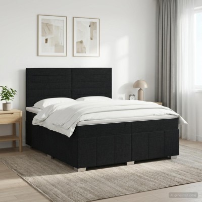 Spring bed with mattress...