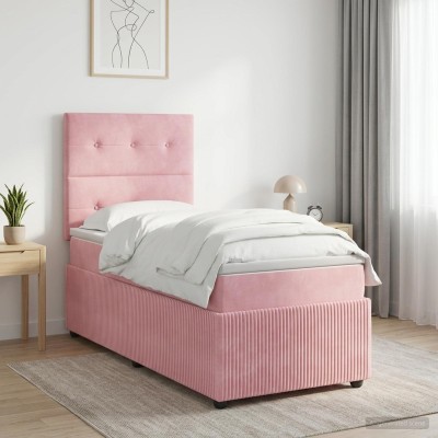 Spring bed with mattress...