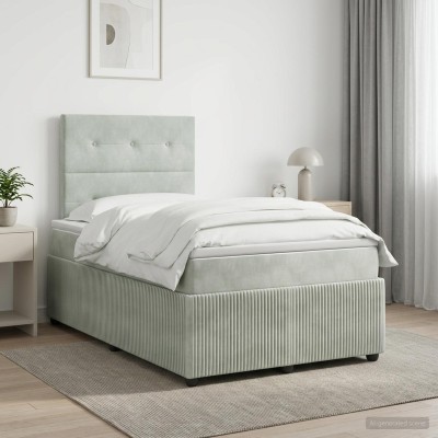 Spring bed with mattress...