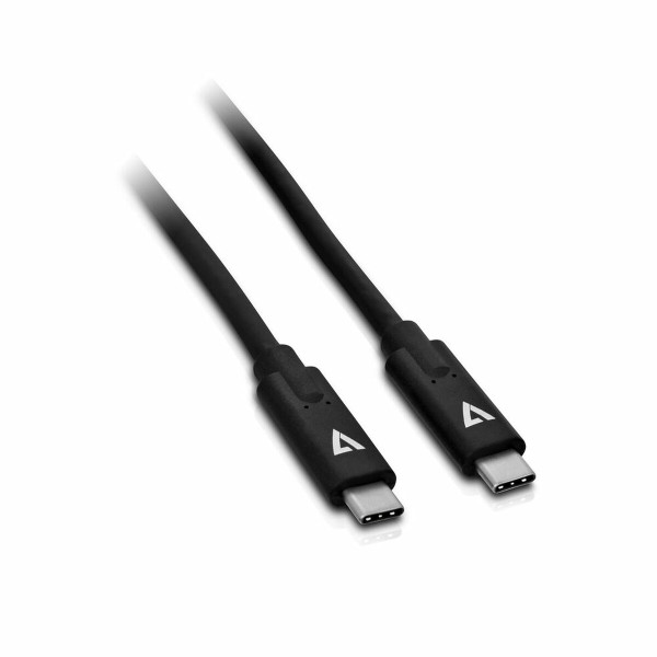 USB-C-kaabel V7 V7UCC-2M-BLK-1N Must 2 m