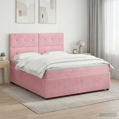 Spring bed with mattress...
