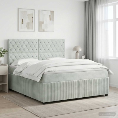 Spring bed with mattress...