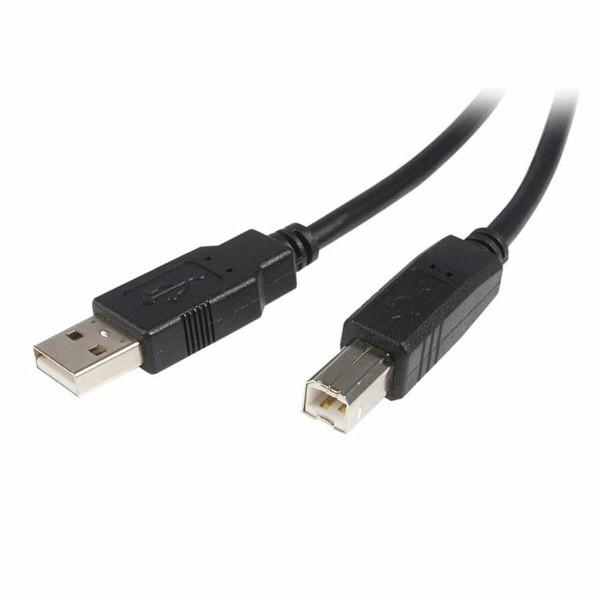 USB A to USB B Cable Startech USB2HAB5M Black