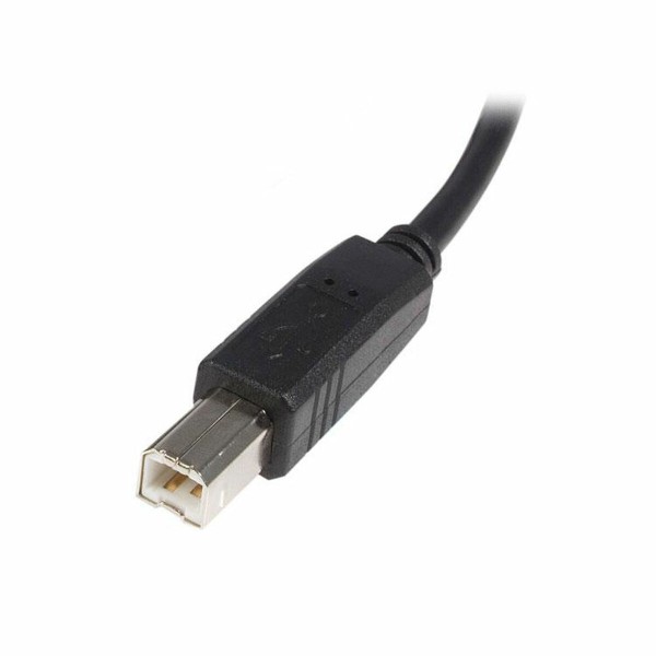 USB A to USB B Cable Startech USB2HAB3M Black