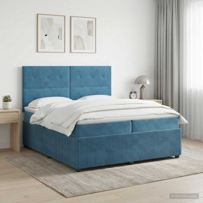 Spring bed with mattress...