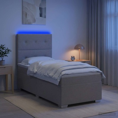 Spring bed with mattress...