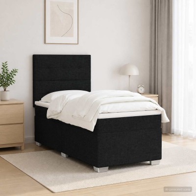 Spring bed with mattress...