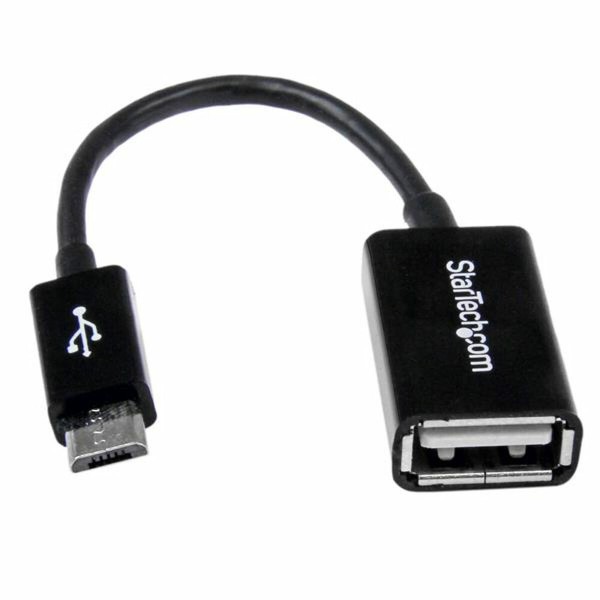 Kabelis Micro USB Startech UUSBOTG USB A Micro USB B Juoda