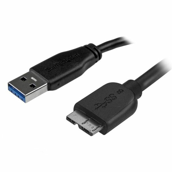 Kabelis USB į mikro USB Startech USB3AUB50CMS Juoda