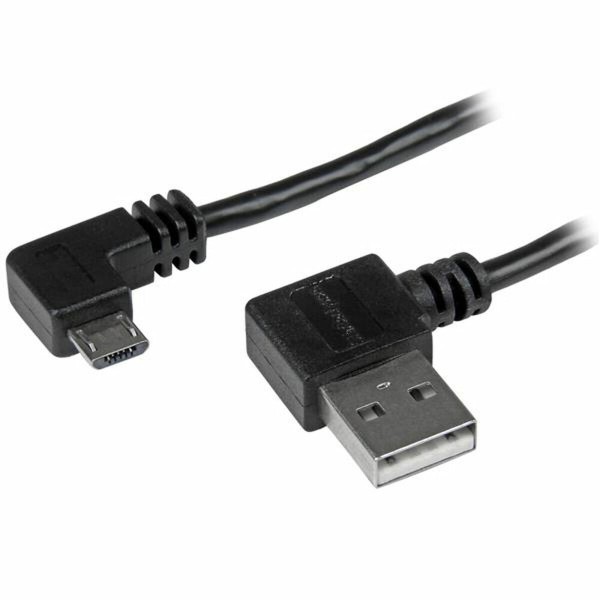 Kabelis USB į mikro USB Startech USB2AUB2RA1M Juoda