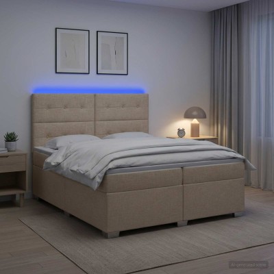 Spring bed with mattress...