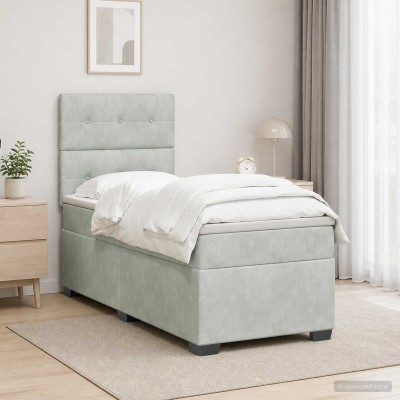 Spring bed with mattress...