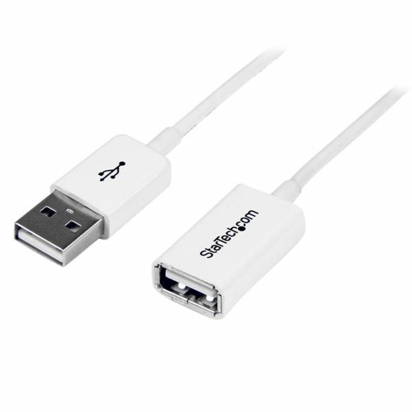 USB-kaabel Startech USBEXTPAA1MW Valge