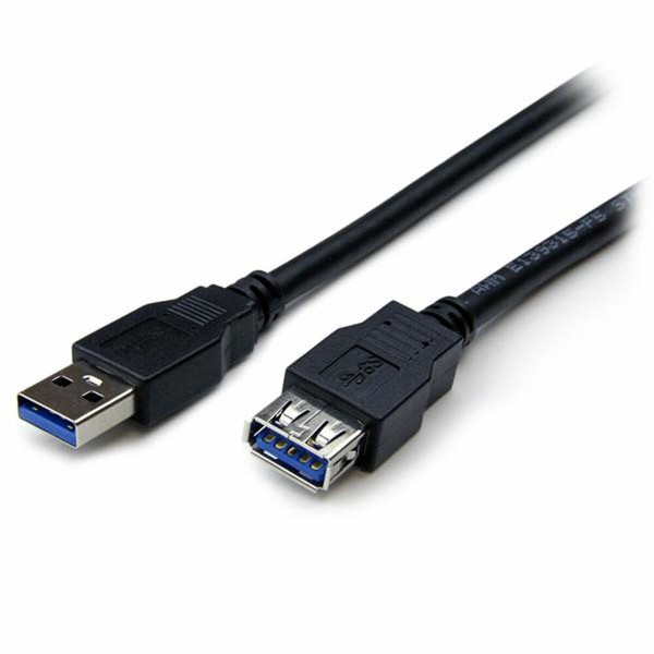 USB-kaabel Startech USB3SEXT2MBK Must