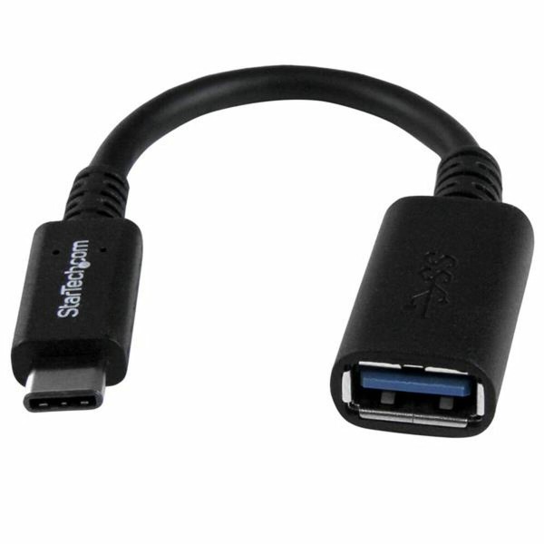 Кабель USB A — USB C Startech USB31CAADP Чёрный