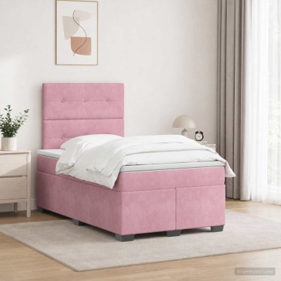 Spring bed with mattress...