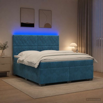 Spring bed with mattress...