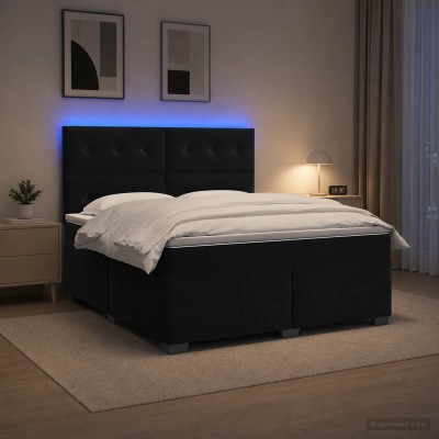 Spring bed with mattress...