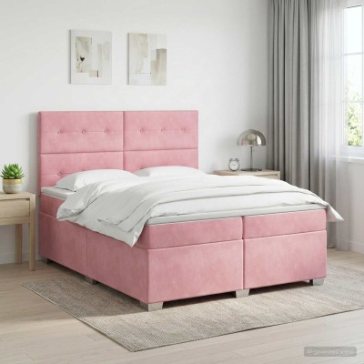 Spring bed with mattress...