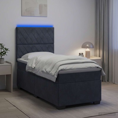 Bed with mattress and LED...