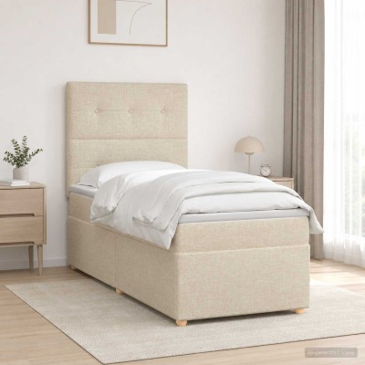 Spring bed with mattress...