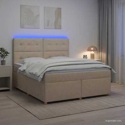 Spring bed with mattress...