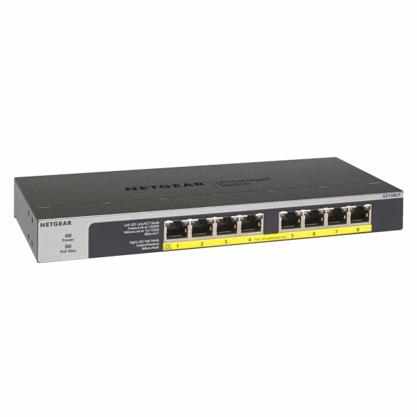 Komutatorius Netgear GS108LP-100EUS RJ-45