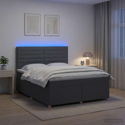 Spring bed with mattress...
