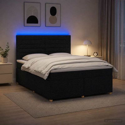 Spring bed with mattress...