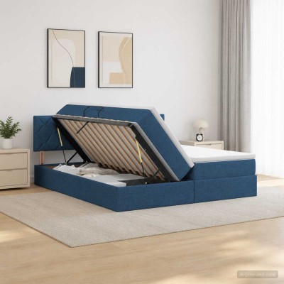 LED storage bed with...