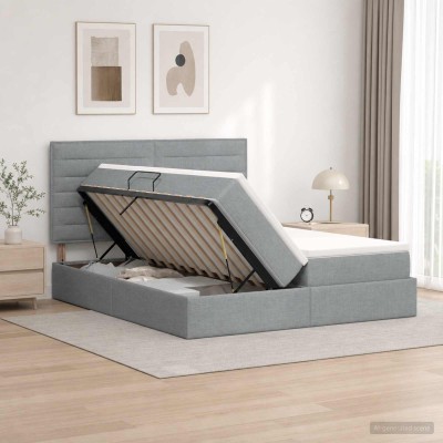 LED storage bed with...