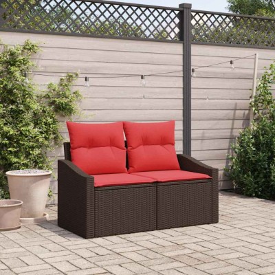 Garden sofa Brown 123 x 62...