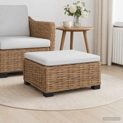 Footstool with cushion...