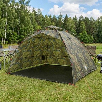 Fishing tent with quick...