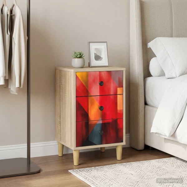 Bedside cabinet HEESCH 2 pcs. Sonoma oak
