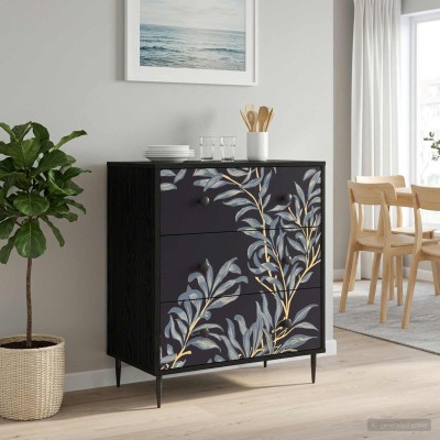 Drawer cabinet DOKKUM Blue...