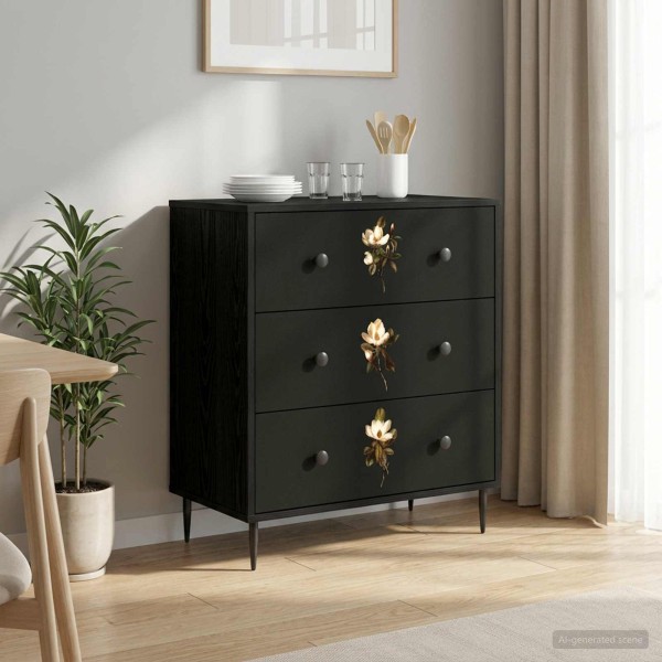 Pull-out wardrobe BREMEN Magnolia pattern 66 x 36.5 x 76 cm