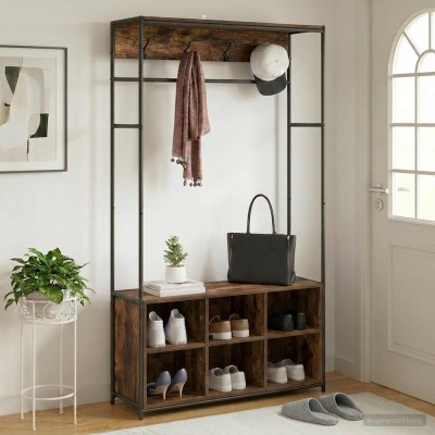 Coat rack with shoe bench...