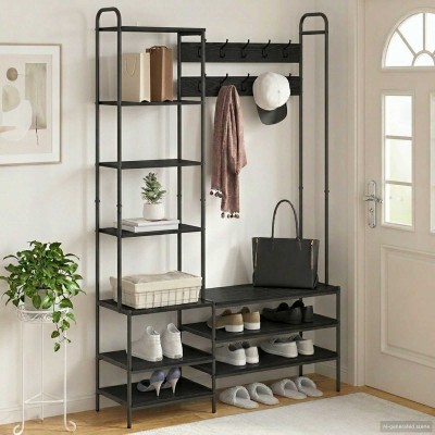 Coat rack with shoe bench...