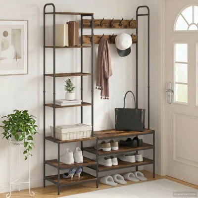 Coat rack with shoe bench...