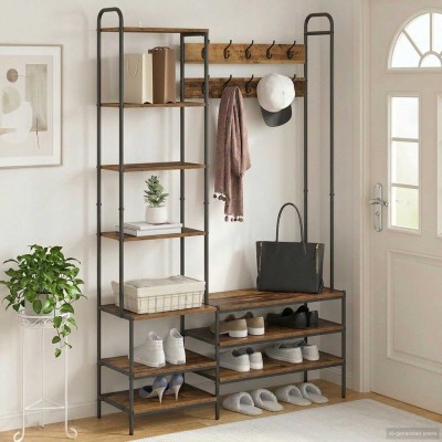 Coat rack with shoe bench...