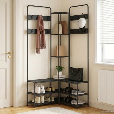 Coat rack with shoe bench...