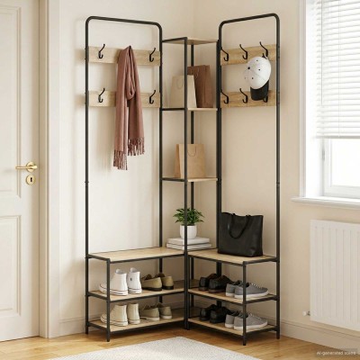 Coat rack with shoe bench...