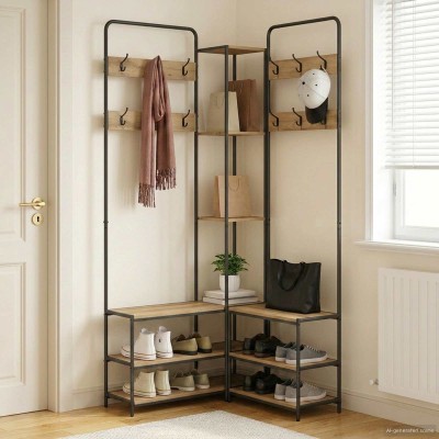 Coat rack with shoe bench...