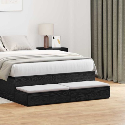 Bedside drawers Black oak...