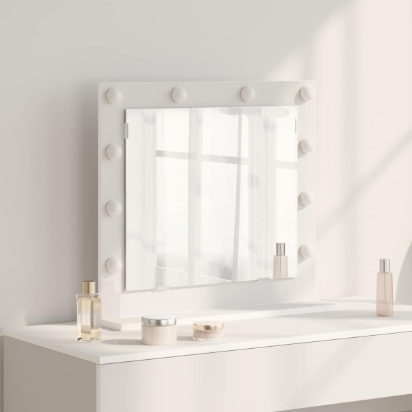 Cosmetic mirror White 60 x 55 x 18 cm Rectangular