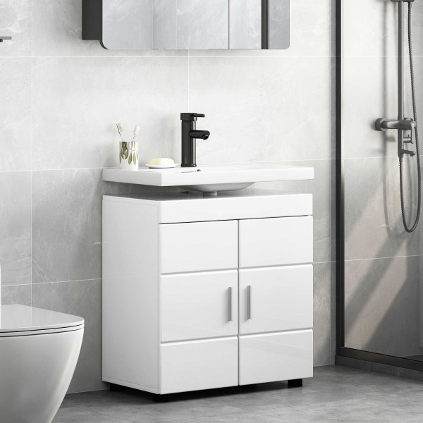 Bathroom cabinet set TULUM High gloss white
